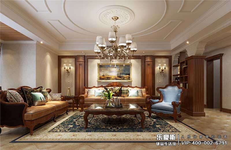 新合作城市廣場美式風(fēng)格裝修設(shè)計效果圖