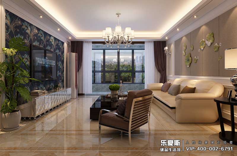 國(guó)仕山現(xiàn)代中式風(fēng)格裝修效果圖