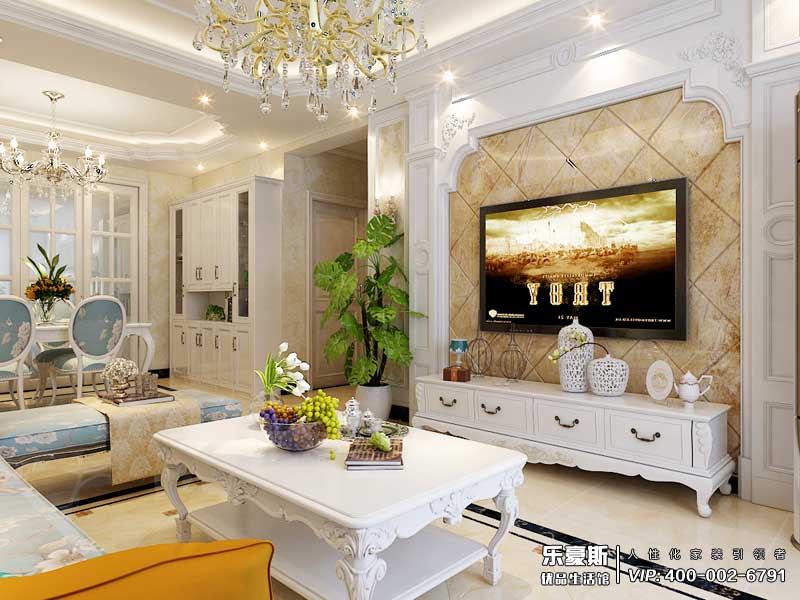 觀峰嘉邸簡(jiǎn)歐風(fēng)格裝修效果圖