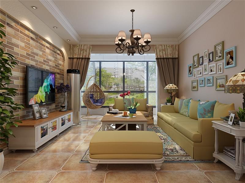 盛邦大都會/田園風(fēng)格/96㎡