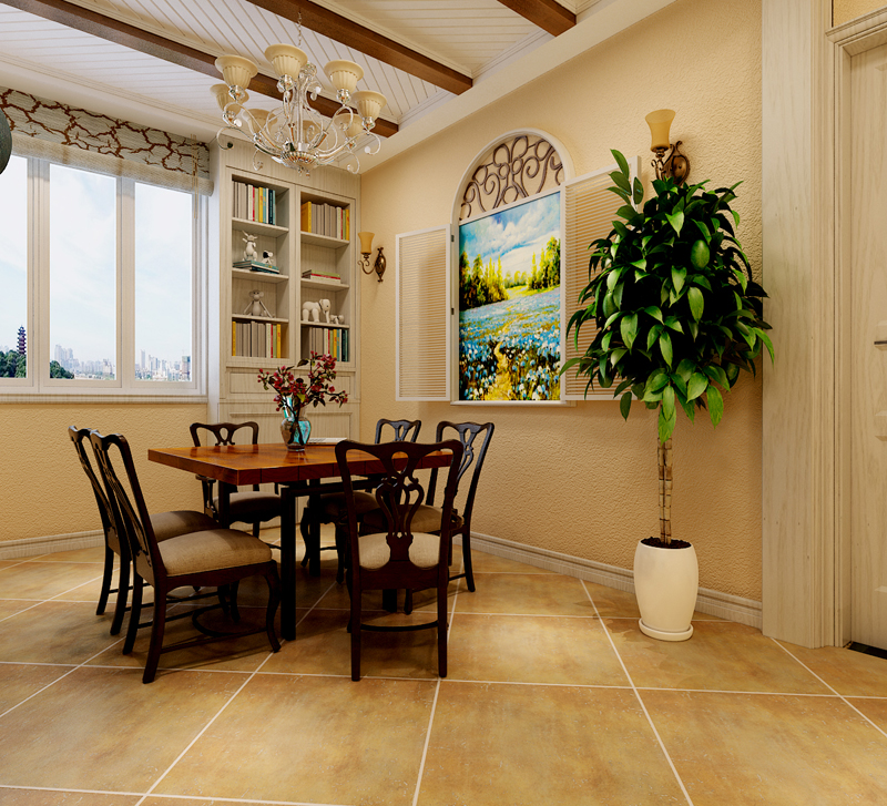 上東區(qū)98平米兩室一廳田園風(fēng)格