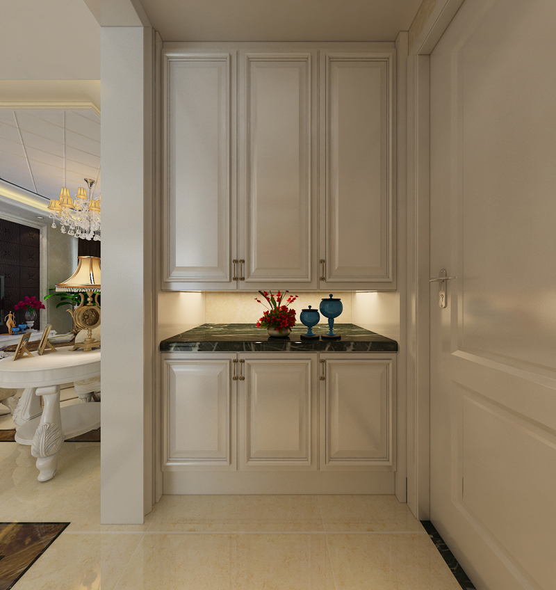 盛邦二期139平米三室兩廳簡歐風(fēng)格