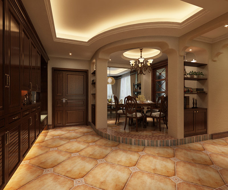 藍(lán)山印象148㎡三室兩廳美式風(fēng)格