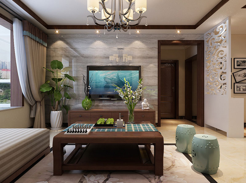 瀚唐136㎡四室兩廳簡(jiǎn)中式