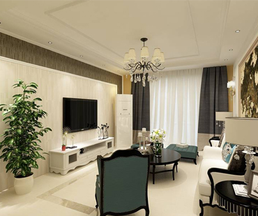 啟銳園127平米三室兩廳簡歐風(fēng)格