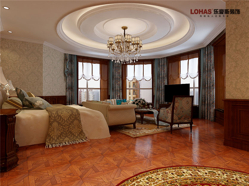 陽(yáng)光東尚400平米美式裝修