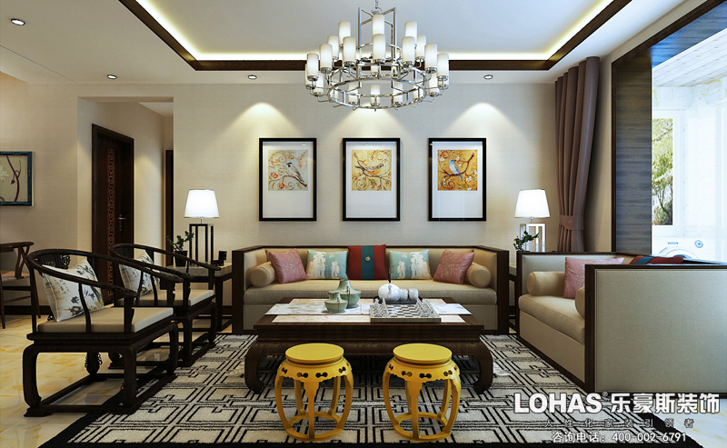 紅星國際130㎡中式