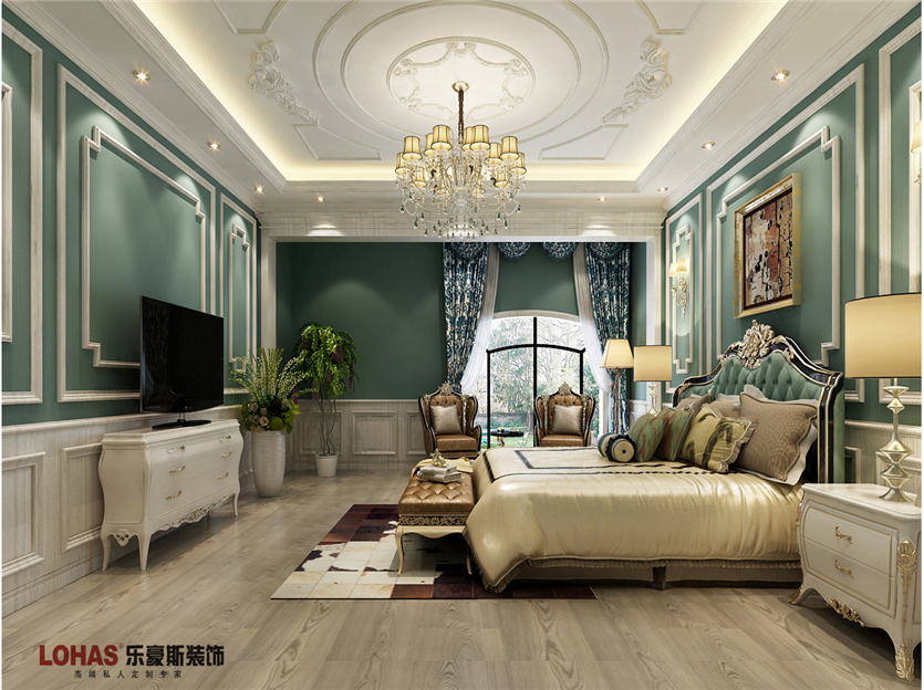 恒大金碧天下400平米別墅新古典風(fēng)格裝修