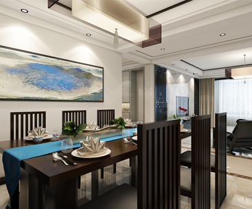 啟銳園小區(qū)135三室兩廳新中式簡約風(fēng)格