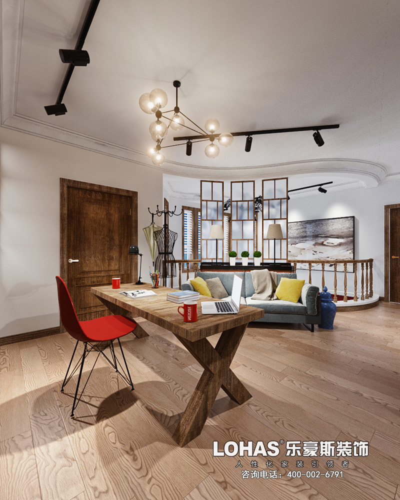 卓達明郡200平米越層北歐風(fēng)格