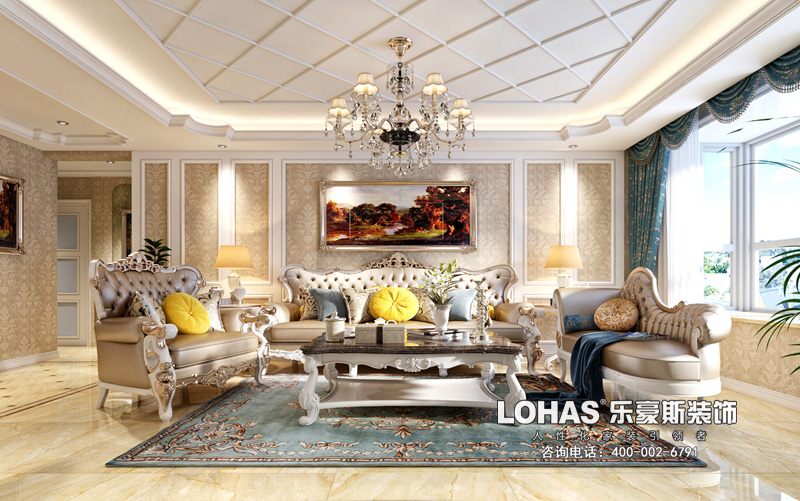 龍溪城138平米三室歐式