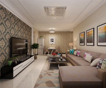 盛益華苑120平米現(xiàn)代簡約風(fēng)格裝修效果圖