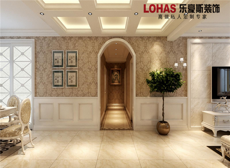 軍薔苑135平三室兩廳裝修效果圖