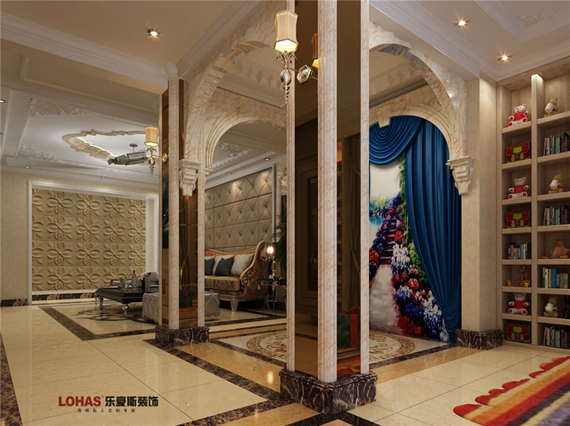 原河名墅400平別墅裝修案例效果圖