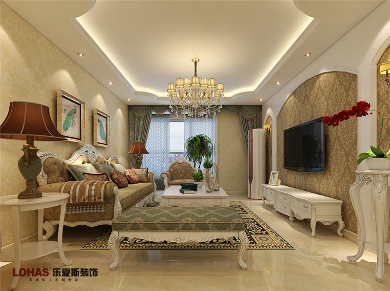 瀚唐137平簡(jiǎn)歐裝修效果圖