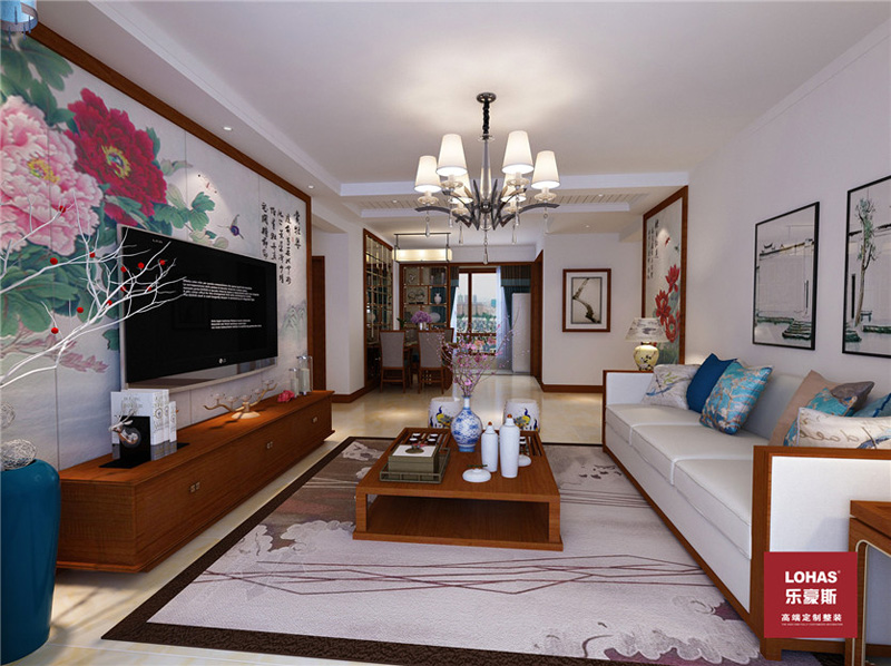 保利花園123平現(xiàn)代中式 保利花園123平現(xiàn)代中式