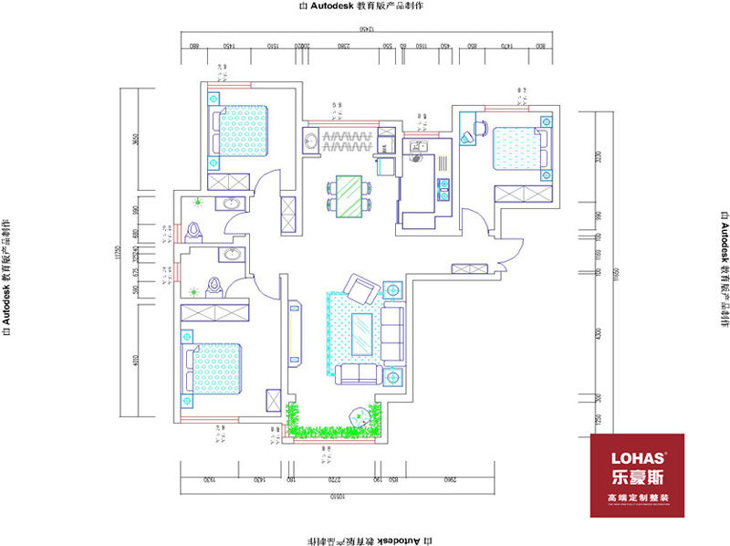 星河盛世138平美式裝修