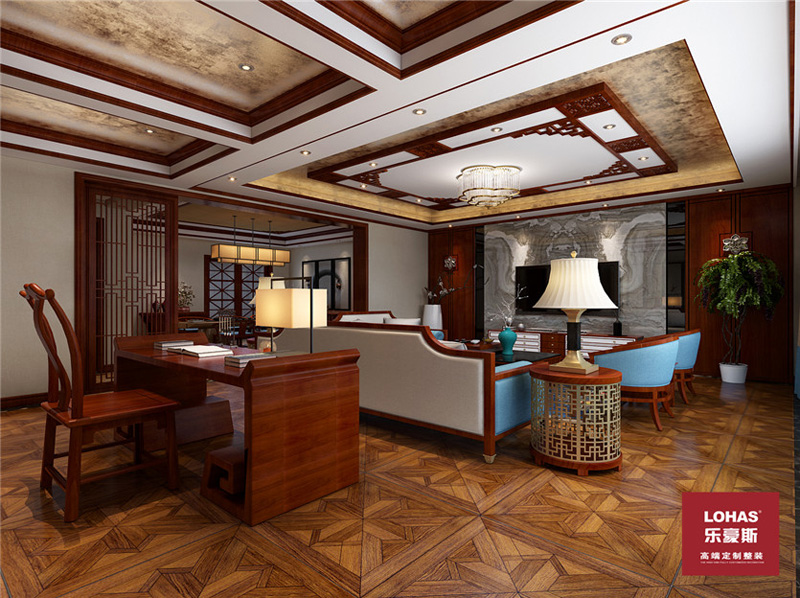 南村古鎮(zhèn)540平別墅中式裝修