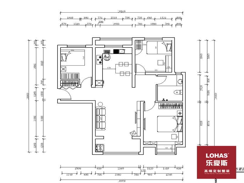 東勝紫御府現(xiàn)代簡約裝修效果圖