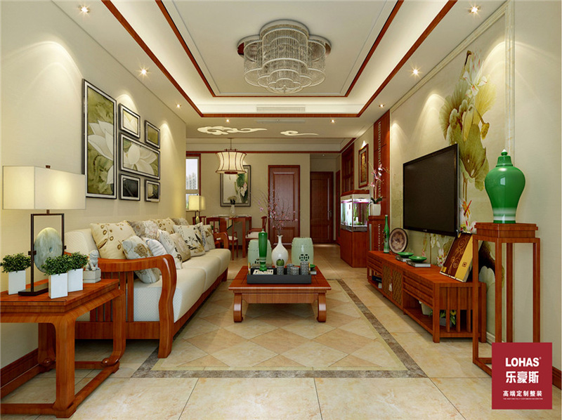 奧北公元新中式裝修效果圖