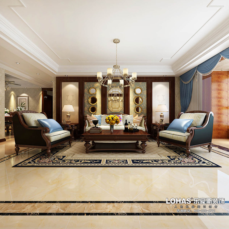 瑞城三室兩廳135平米裝修