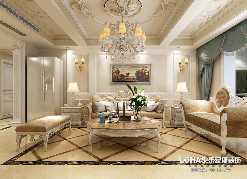 邯鄲涉縣別墅300平米中式風(fēng)格裝修案例