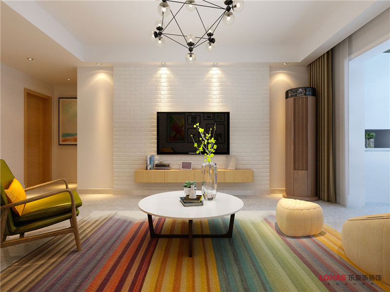 潤(rùn)德天悅城118平米三室兩廳北歐風(fēng)格