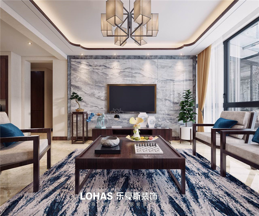 名相華府150平新中式四室效果圖