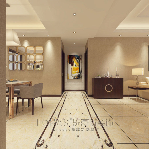 碧景園140平米三室二廳平簡約風(fēng)格裝修效果圖