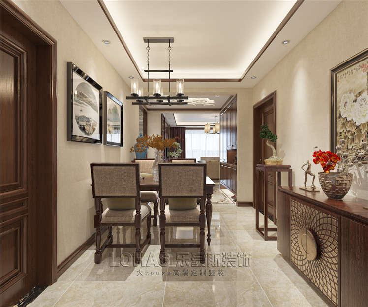 匯景花園110平米三室新中式風(fēng)格裝修效果圖 匯景花園110平米三室新中式風(fēng)格裝修效果圖