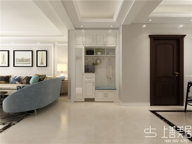 上東一號125平三室兩廳歐式裝修效果圖