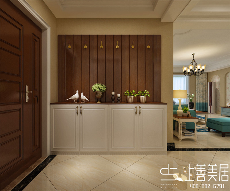 城南春天139平三室兩廳簡約美式風格裝修效果圖