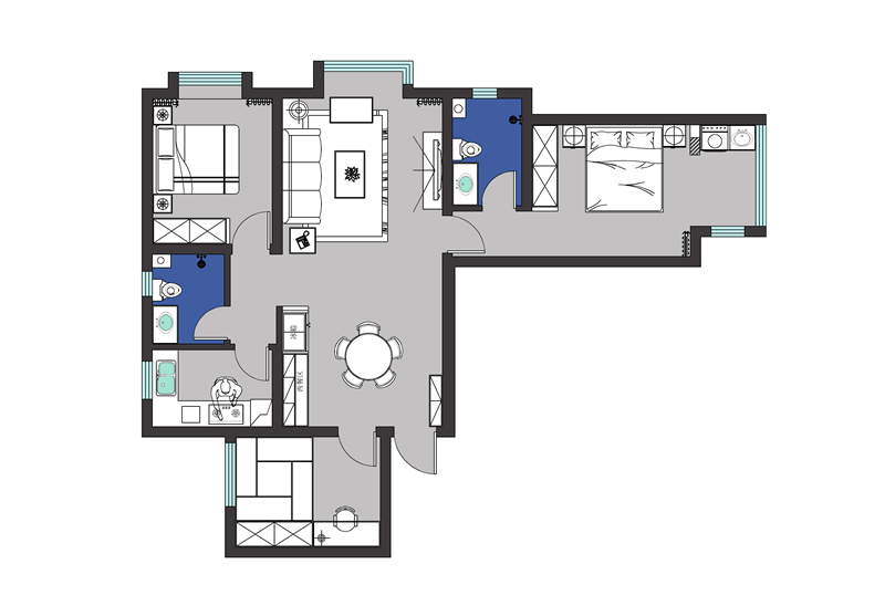 榮盛城114平簡(jiǎn)美