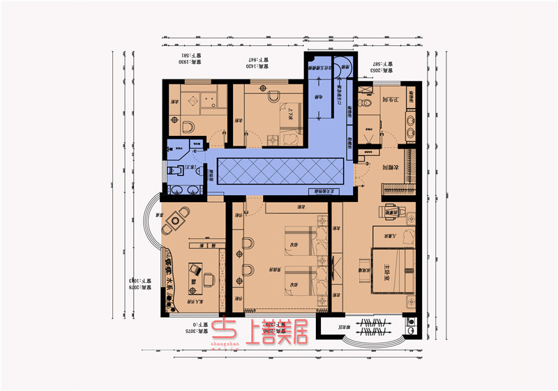卓達玫瑰園400㎡中式