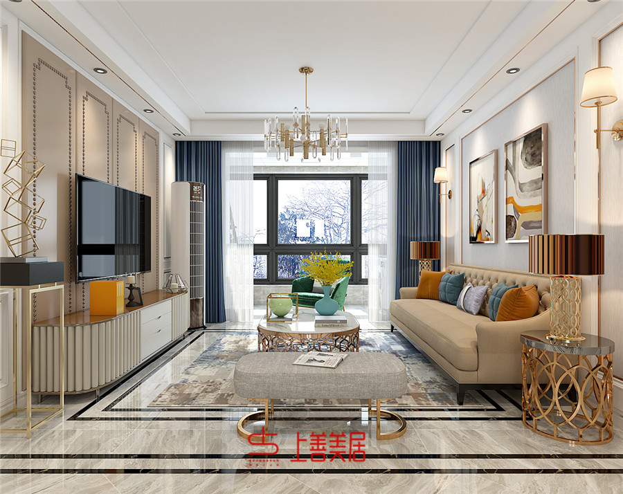 弘達(dá)明尚/110㎡/美式輕奢