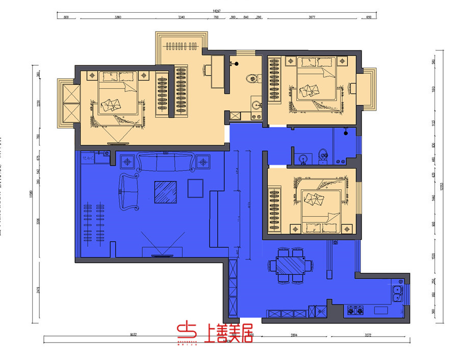 碧溪尊苑/ 150㎡/現(xiàn)代簡約