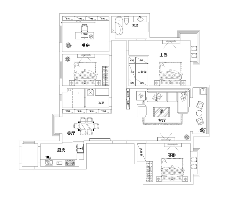 嘉苑小區(qū)/180平/后奢風(fēng)