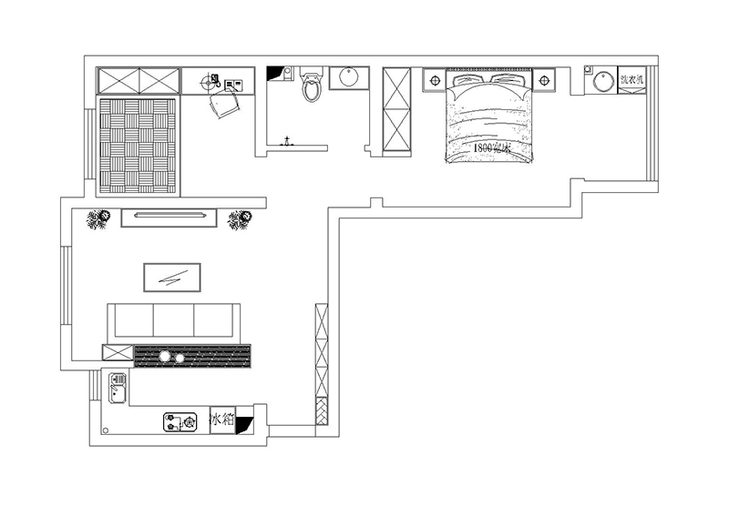 上城浩林園89平現(xiàn)代極簡