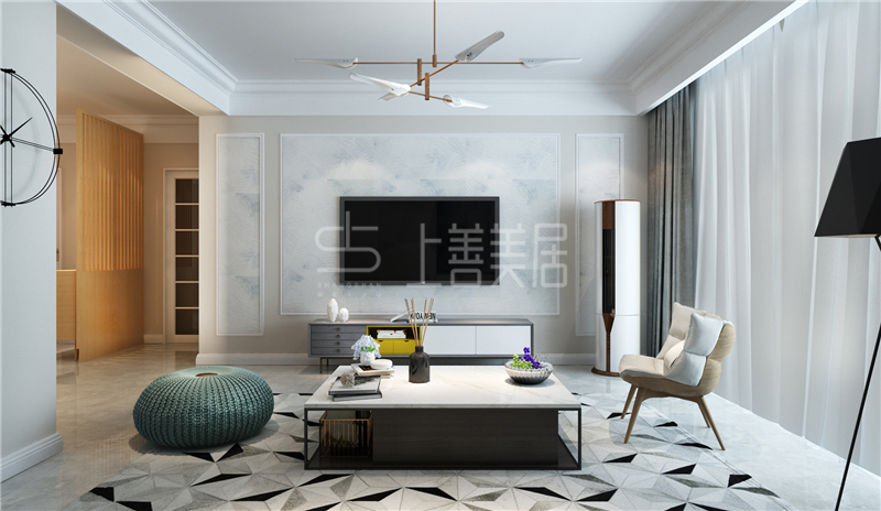 盛邦大都會/80平/簡約原木風格