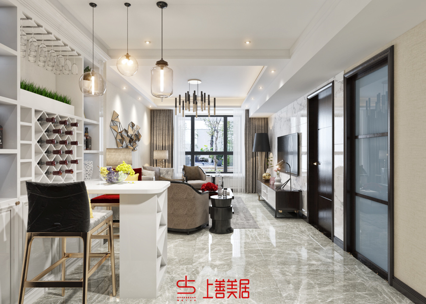 高邑書香園100平后現(xiàn)代