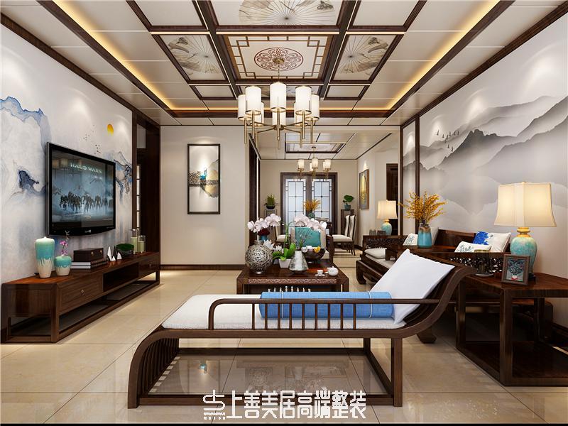 健康城139平中式裝修效果圖