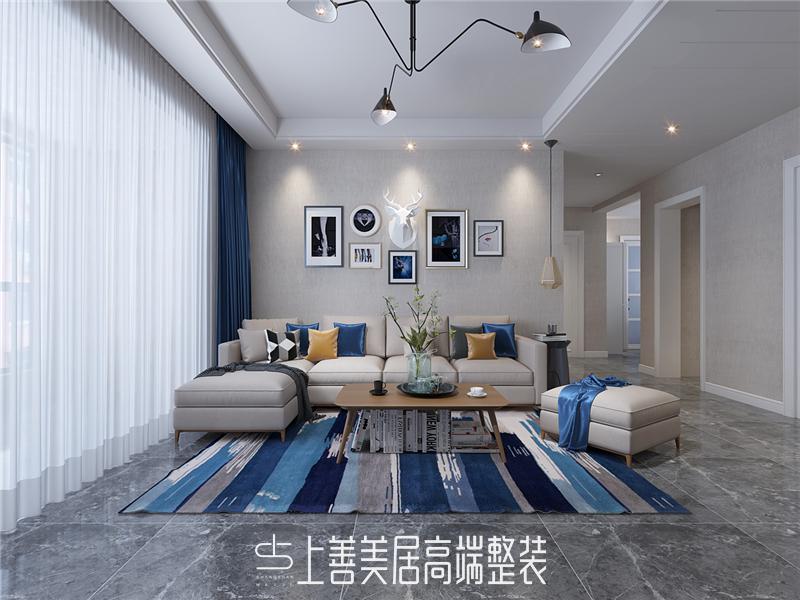 鹿泉健康城130平現(xiàn)代裝修效果圖