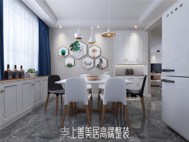 鹿泉健康城130平現(xiàn)代裝修效果圖