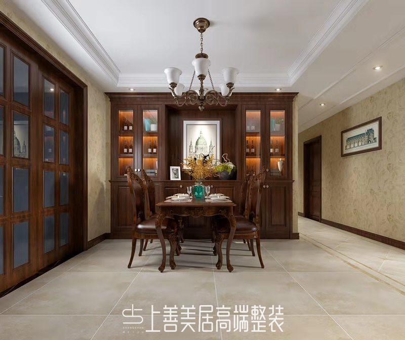 省殘聯(lián)宿舍140平美式裝修效果圖