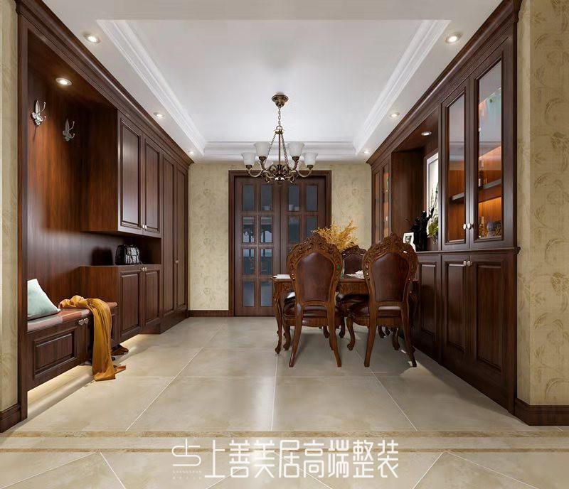 省殘聯(lián)宿舍140平美式裝修效果圖