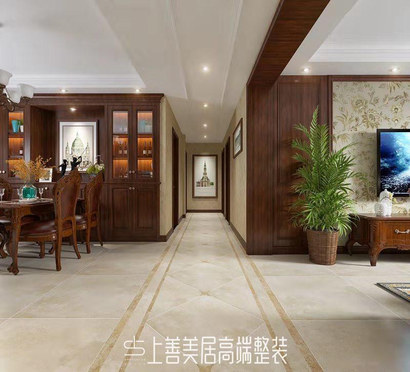 省殘聯(lián)宿舍140平美式裝修效果圖