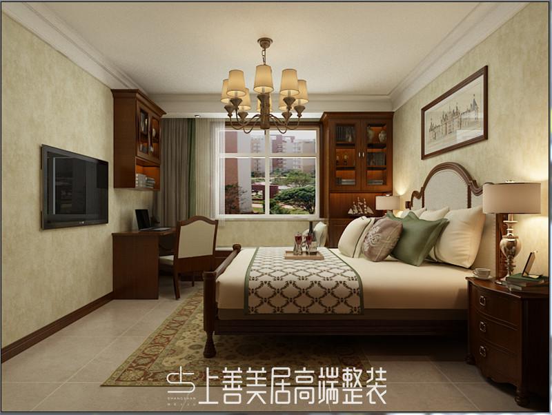 省殘聯(lián)宿舍140平美式裝修效果圖