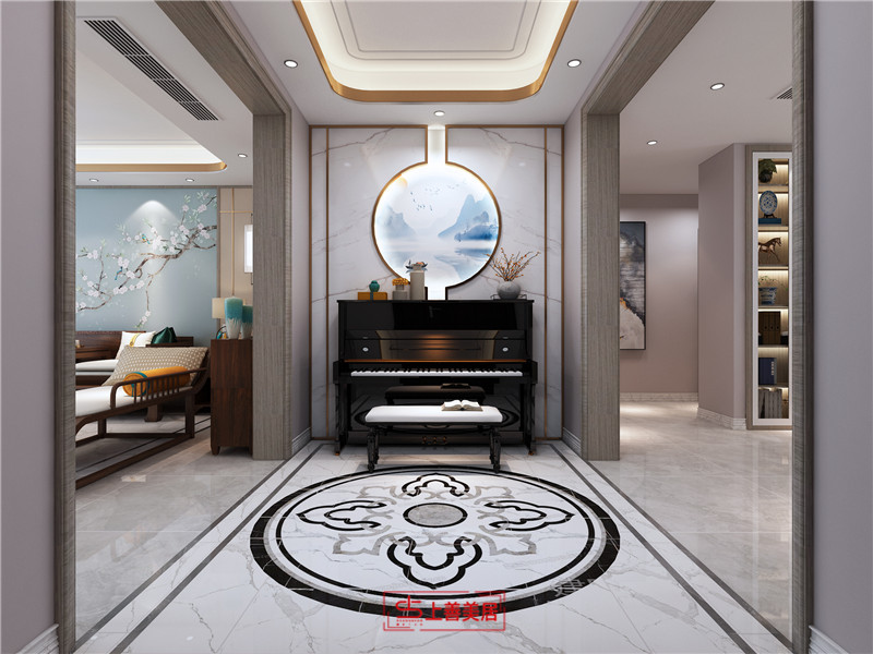 帝王國際160平米新中式效果圖