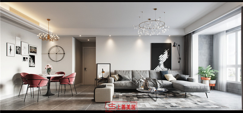 紫晶悅城90平北歐風格