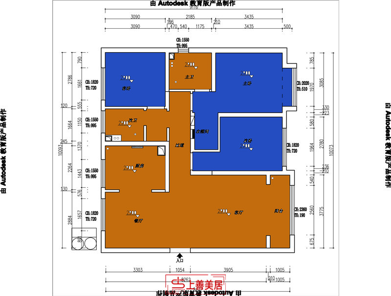 融創(chuàng)中心/127㎡/現(xiàn)代簡約